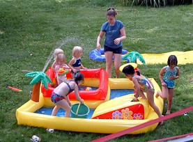 kids in the pool